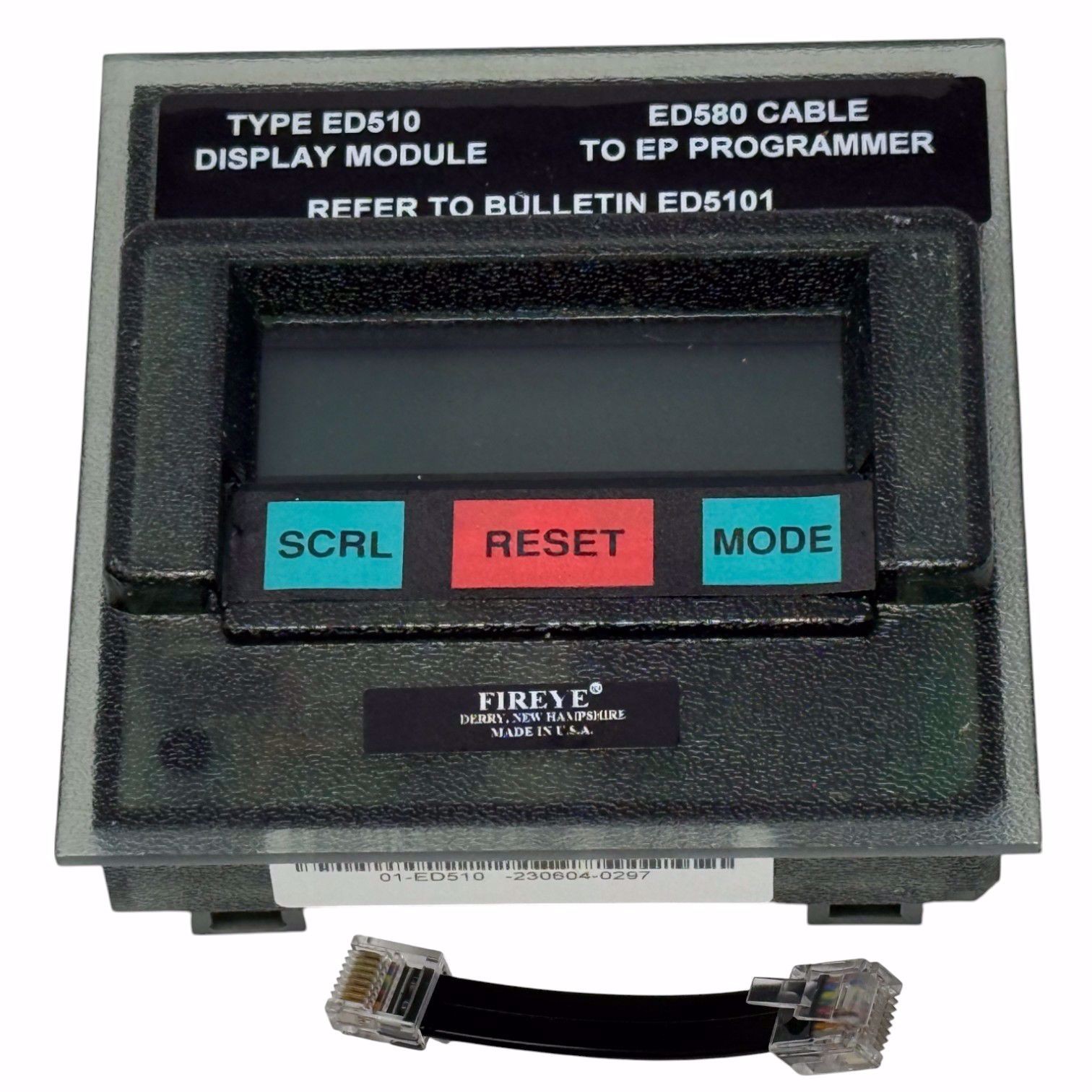 NEW! FIREYE ED510 EP/EPD LCD Display with Keypad