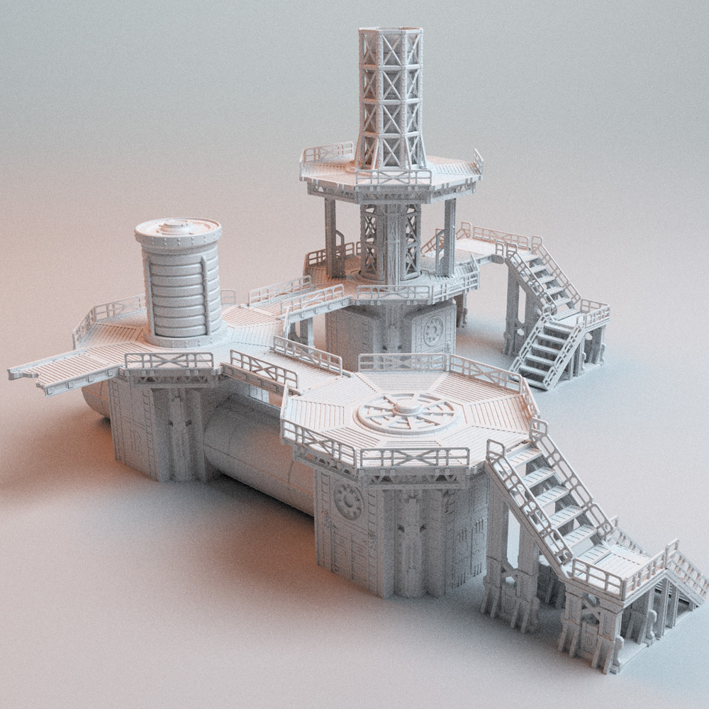 32mm UnderNidus Industrial Works Grimdark Refinery Factory Necromunda 40k