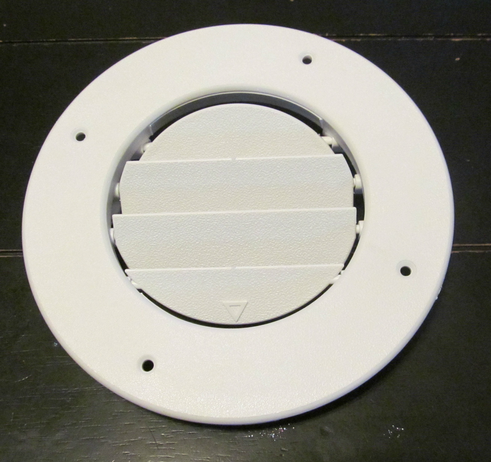 RV Round AC Ceiling Vent - Fully Adjustable - White