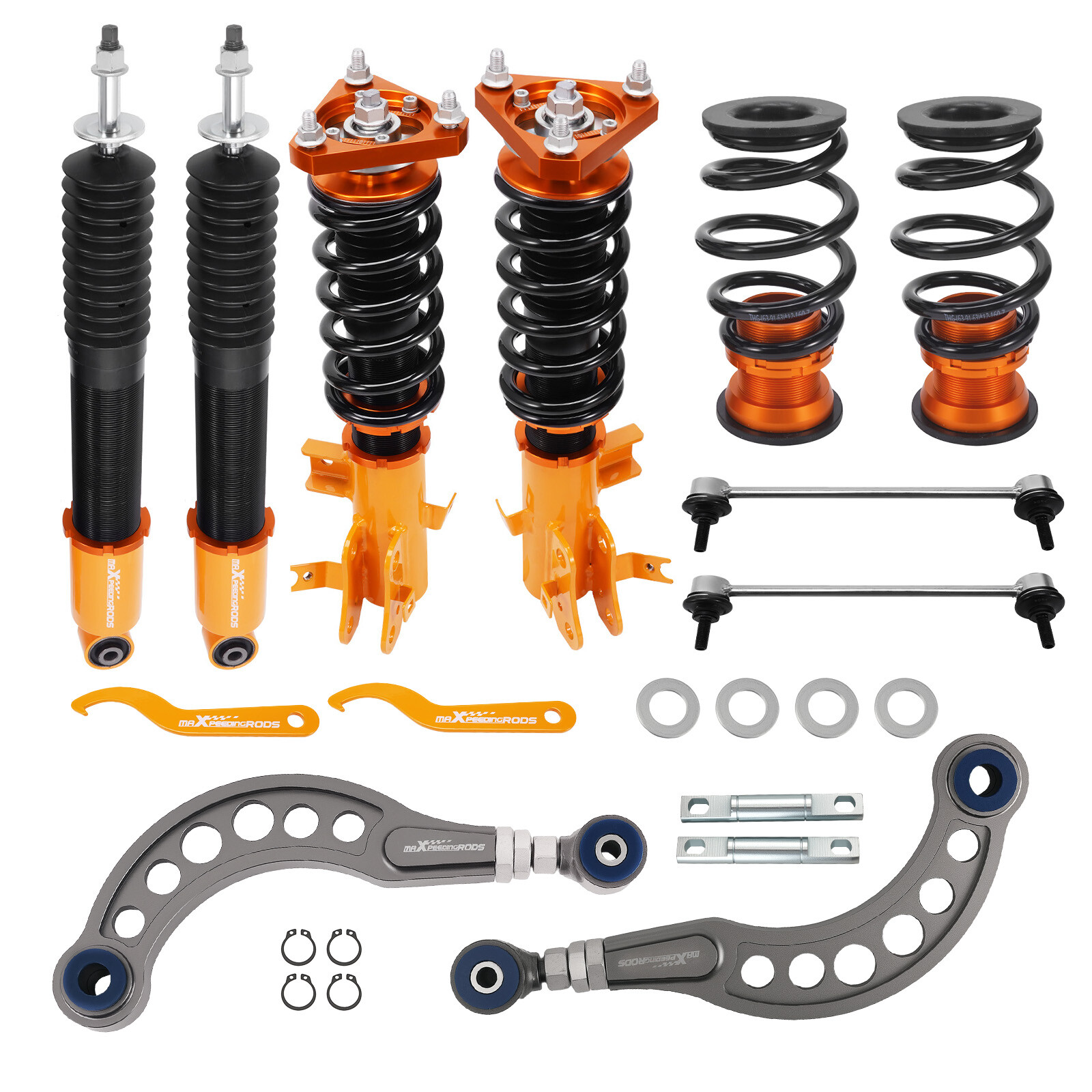 MaXpeedingrods Lowering Kit Adjustable Coilovers For Honda Civic FB FG 2012-2015