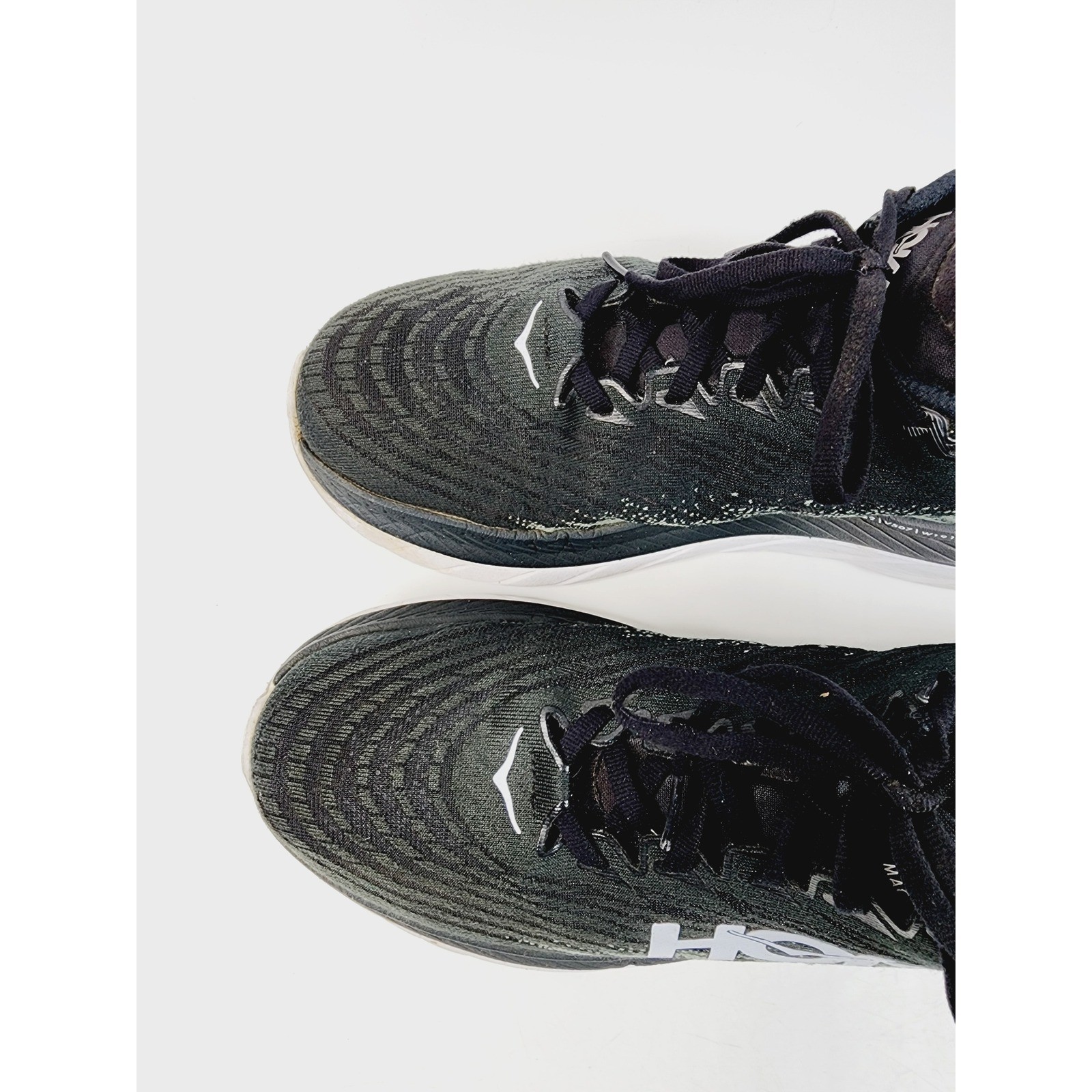 Hoka One One Mach 5 Men's Running Shoes Black White Size 9B