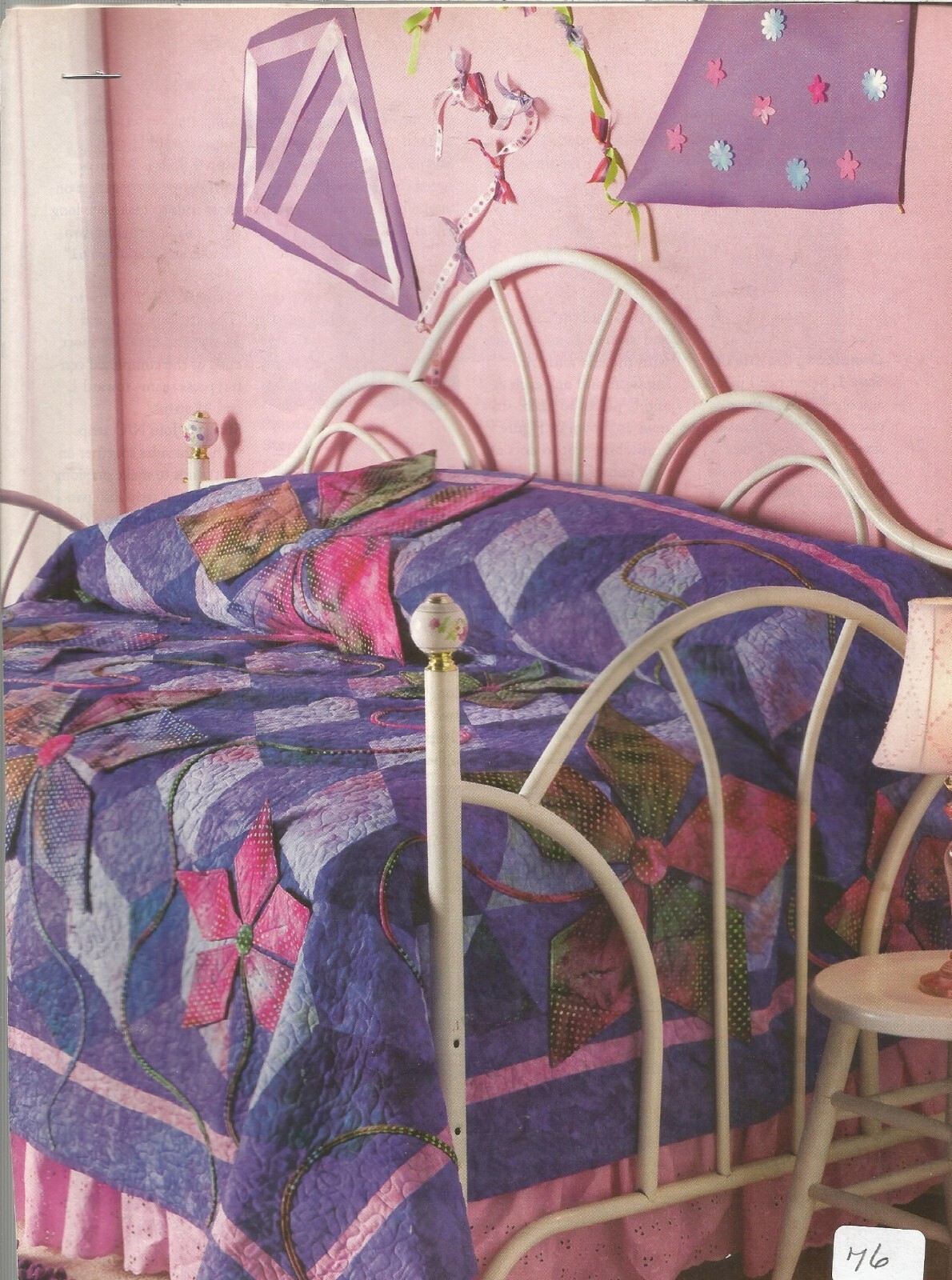 C0437   FLYING KITES  QUILT  PATTERN/INSTRUCTIONS