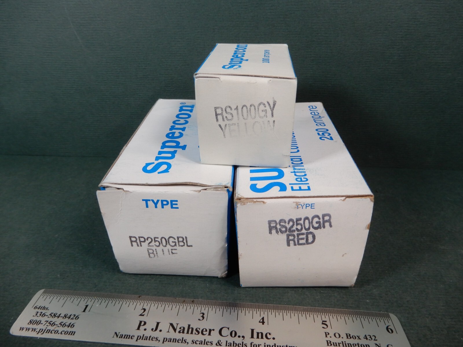 Supercon RP250GBL RSA250GR and RS100GY High Voltage Connectors NOS