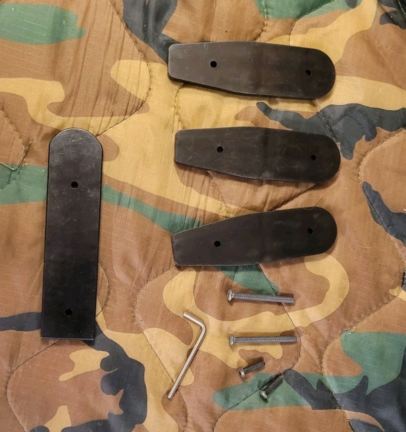 Christensen BA Tactical Stock Plates With Screws And Allen Keys Black Polymer