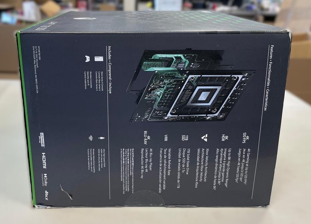 XBOX SERIES X EMPTY RETAIL REPLACEMENT BOX & INNER FOAM ONLY