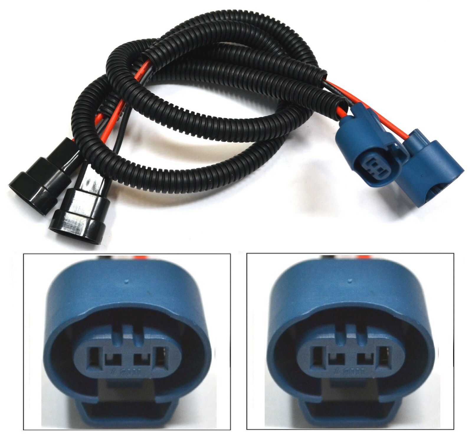 Extension Wire U 9005 HB3 Two Harness Head Light Bulb High Beam Plug Connector