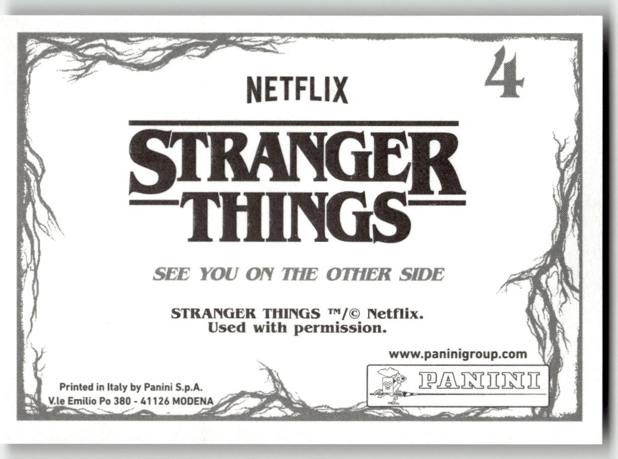 Panini Stranger Things 2 Sticker #4 Eleven, Will, Mike, Dustin, Jonathan & Billy