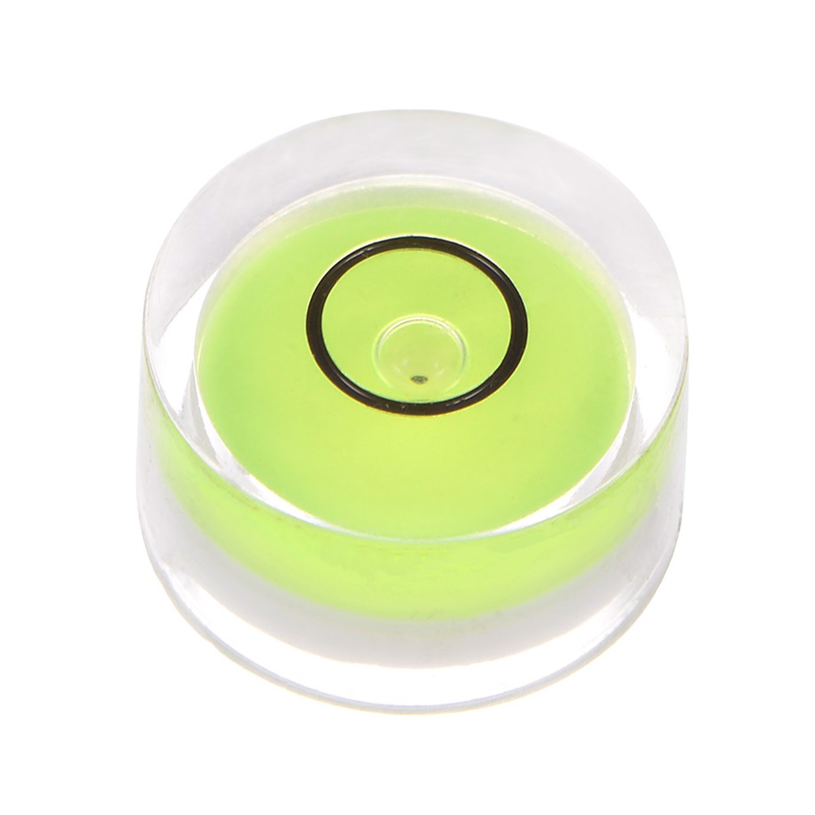 Round Bubble Level 15x8mm Mini Circular Bullseye Spirit Levels, Yellow