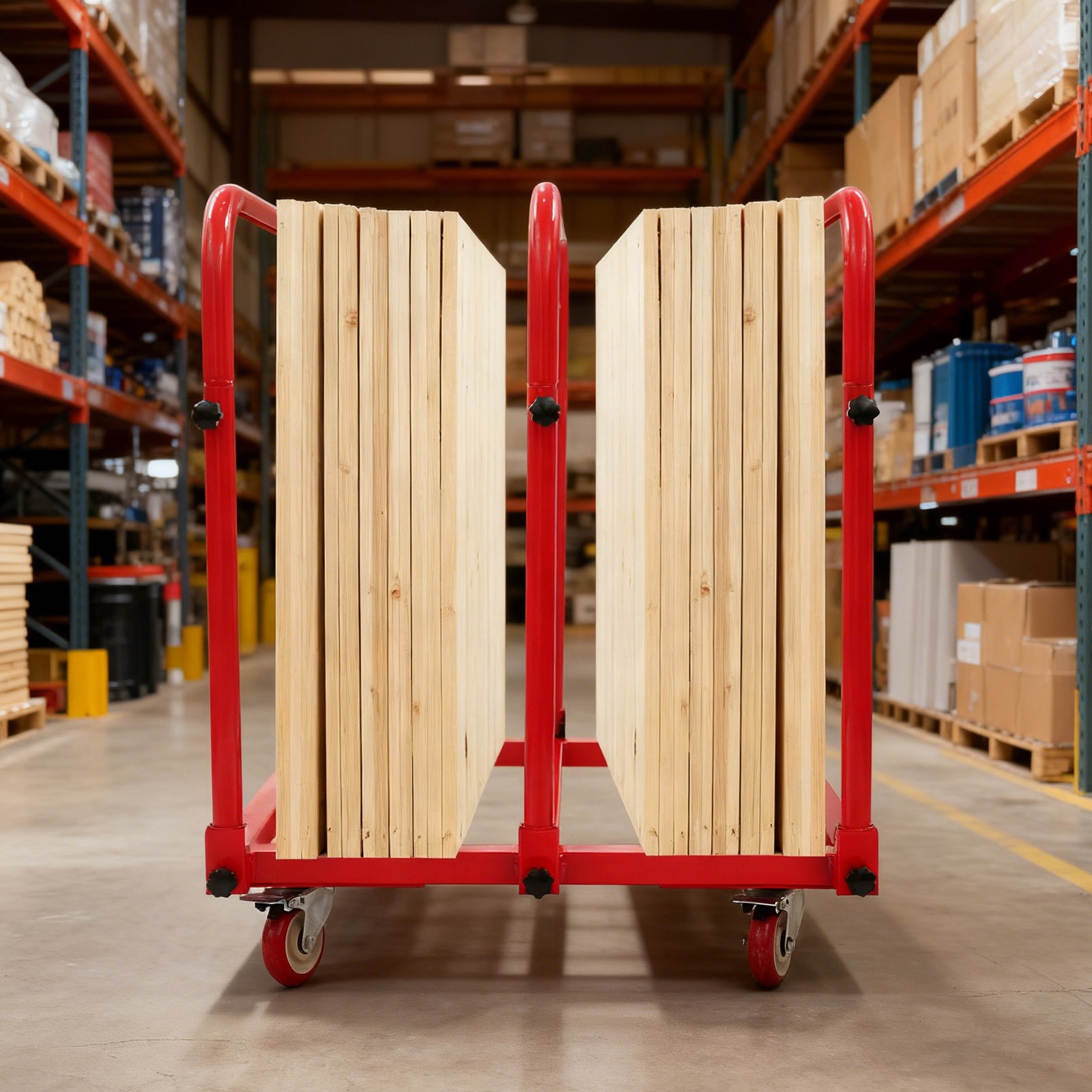 635kg/1400lbs Heavy Duty Panel Cart Q235 Steel Panel Truck Panel Cart 31*28*35in