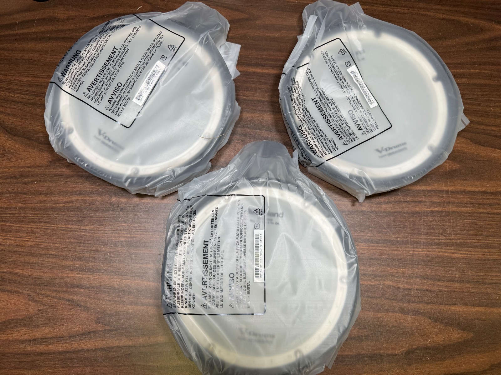Roland PDX-8 Dual Trigger Mesh Head V-Drum Pad 3 Pack - T3N0767 - NOB TD-17 OEM
