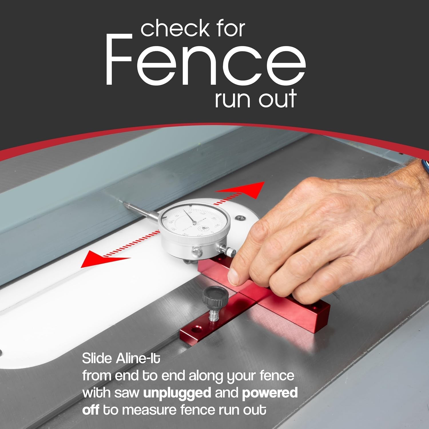 A Line It Basic, Table Saw Alignment Calibration Tool