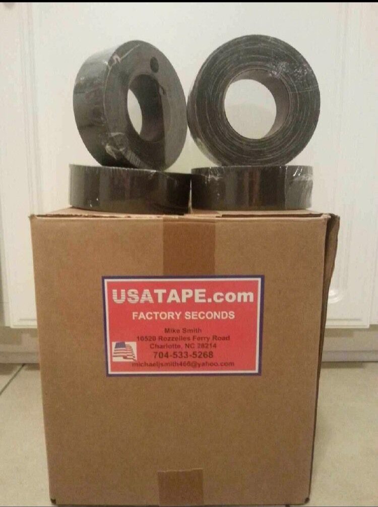 Lot Of 12 Rolls 2" X 60  Black Gaffers Tape Audio Stage Tape Gaffer  MADE IN USA