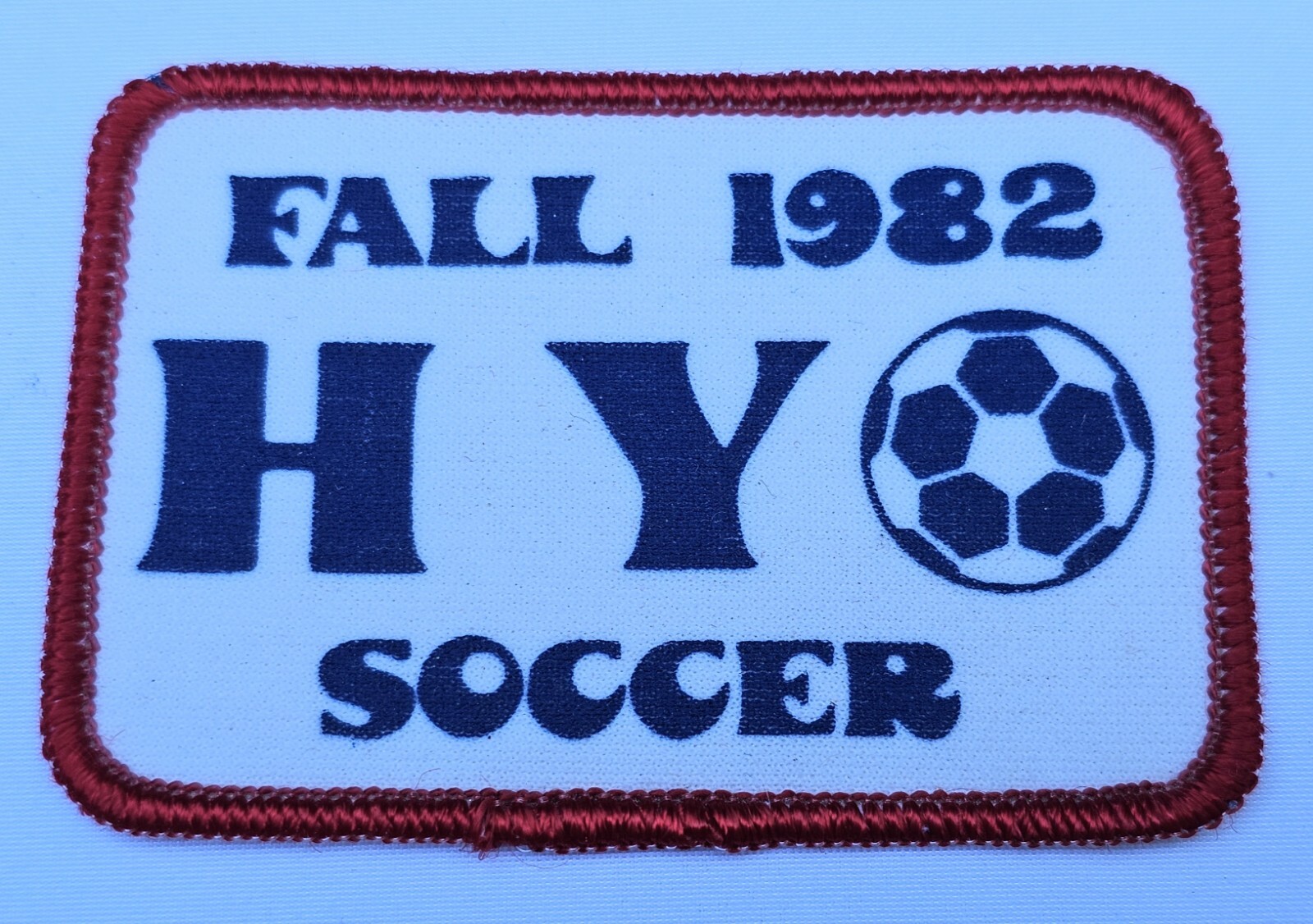 Vintage American Soccer Club Patches Embroidered HY Fall 1982 US LI NY Football