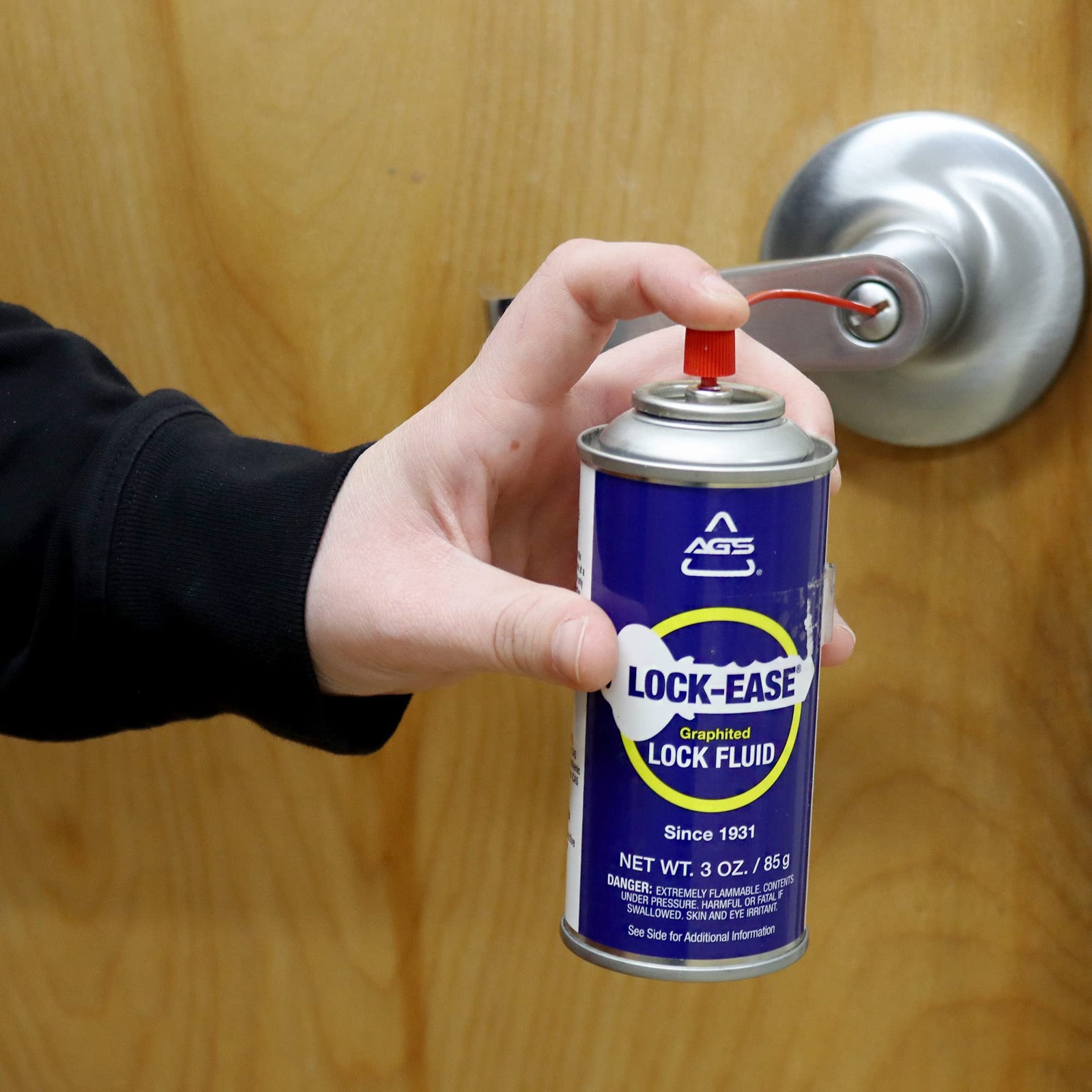 Automotive Solutions Lock-Ease Graphite Lock Lubricant – 3oz Aerosol, Prevent...