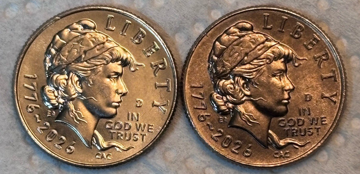 2026 D Emerging Liberty Dime Improper Annealed Error Nice Contrast!