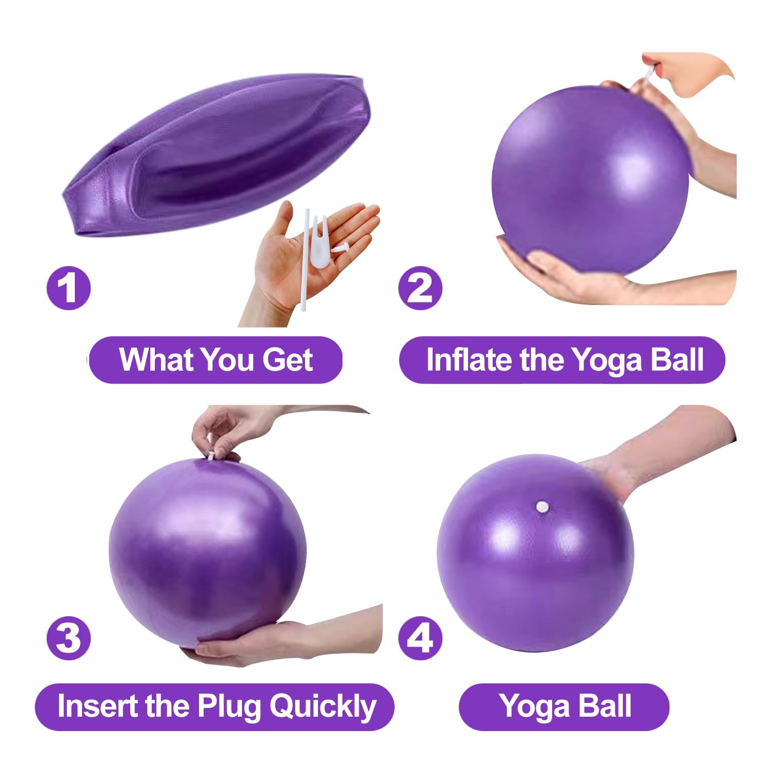 nononfish Mini Exercise Barre for Yoga,Pilates, Stability Exercise Home Worko...