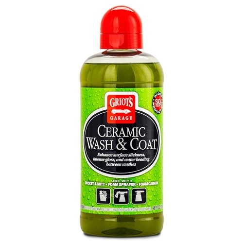 Ceramic Wash and Coat for All Car Exterior Surfaces, Lubricant Rich, Provides