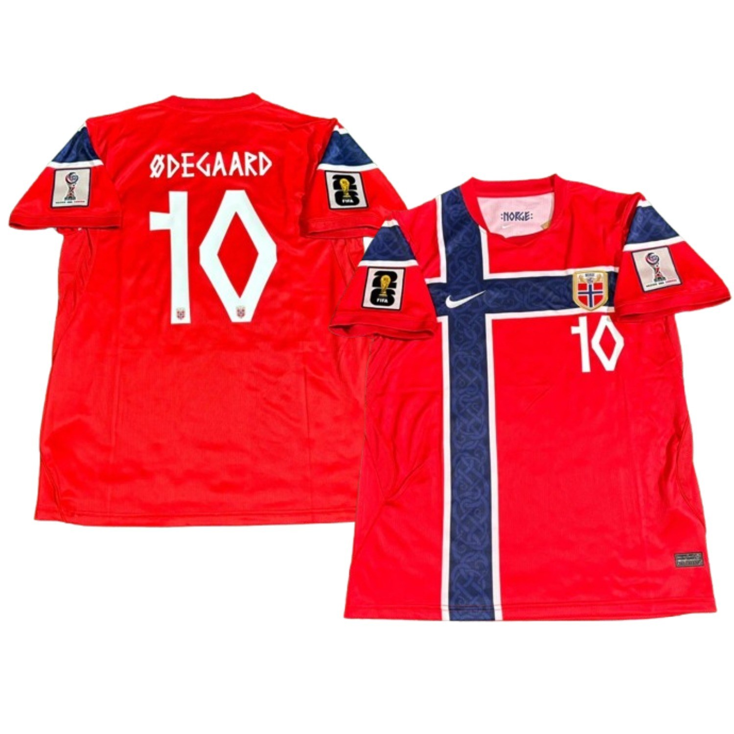 HOT Martin #10 Odegaard Norway 2026 Red Jersey (MEN) NWT