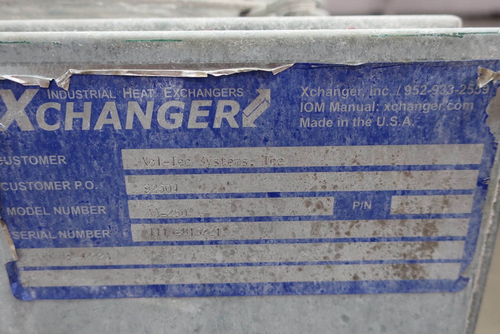 Xchanger AA-250 Industrial Heat Exchanger
