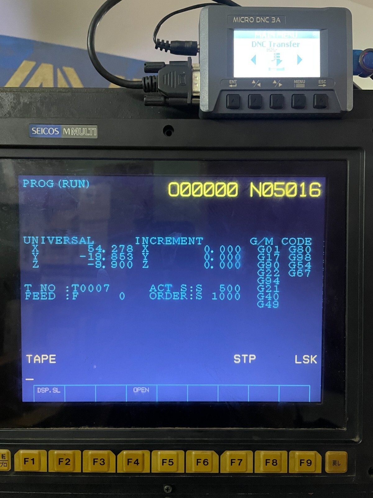 DNCdevice. USB reader for CNC's , FANUC, HAAS, MELDAS, YASNAC...