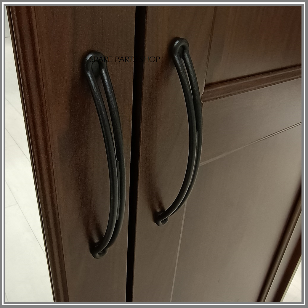 IKEA SONGESAND HANDLE BLACK METAL & SCREWS NEW ORIGINAL PARTS 157426 100408