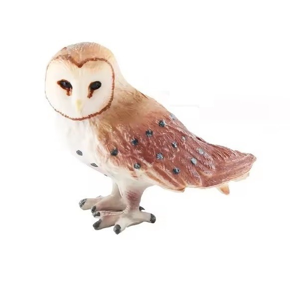 Barn Owl Bird Animal Figure Toy PVC Wildlife Small Figurine birthday Gifts