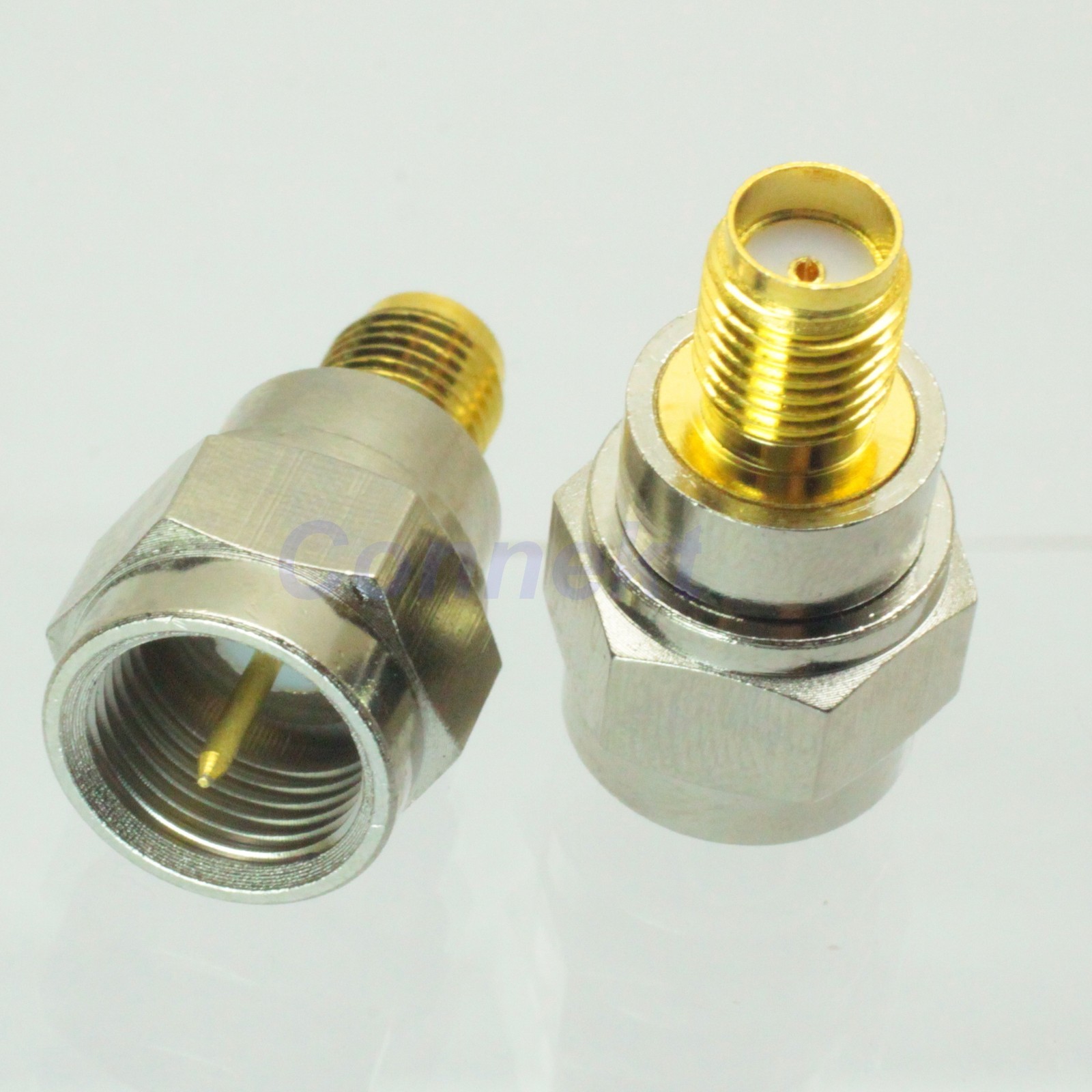 1pce F male plug to SMA female jack gold plated RF coaxial adapter connector