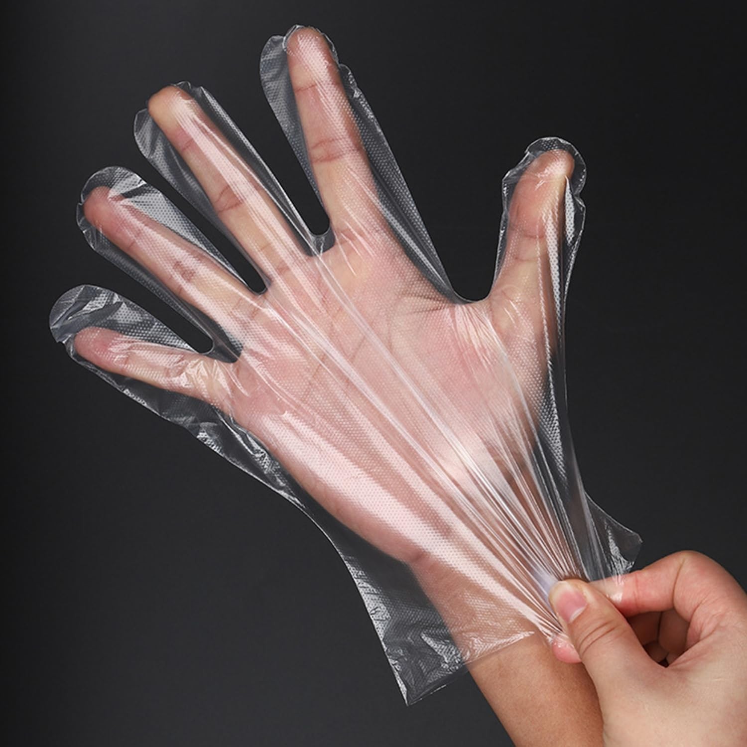 400 Count Disposable Poly Plastic Gloves for Make Sourdough Bread, Food Prep