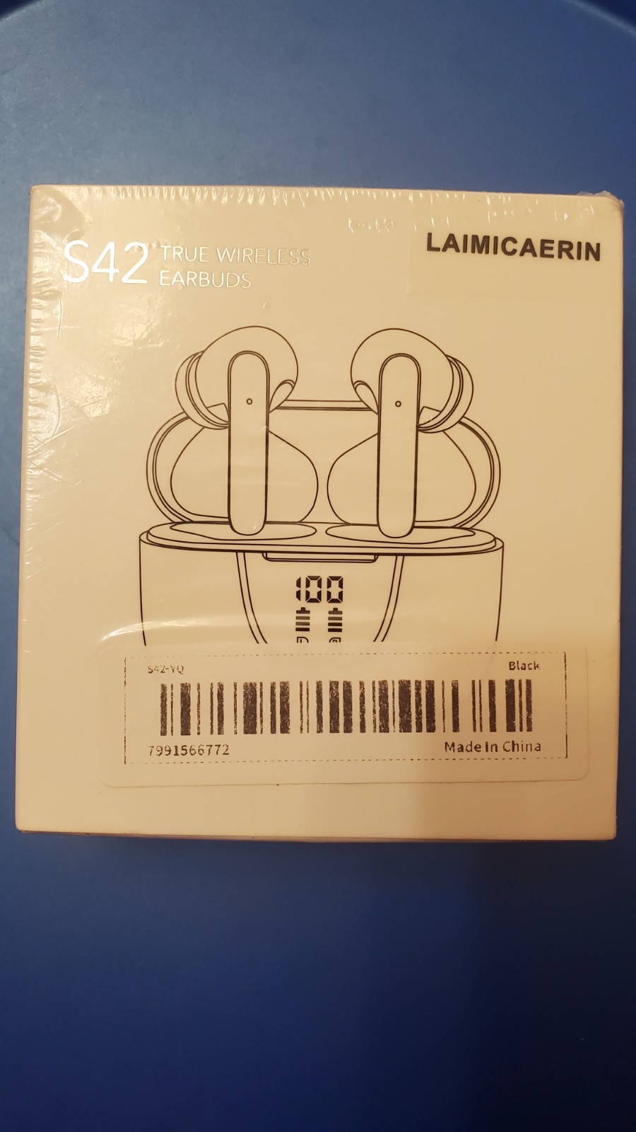 True Wireless Earbuds S42 Bluetooth One Pair Sealed.