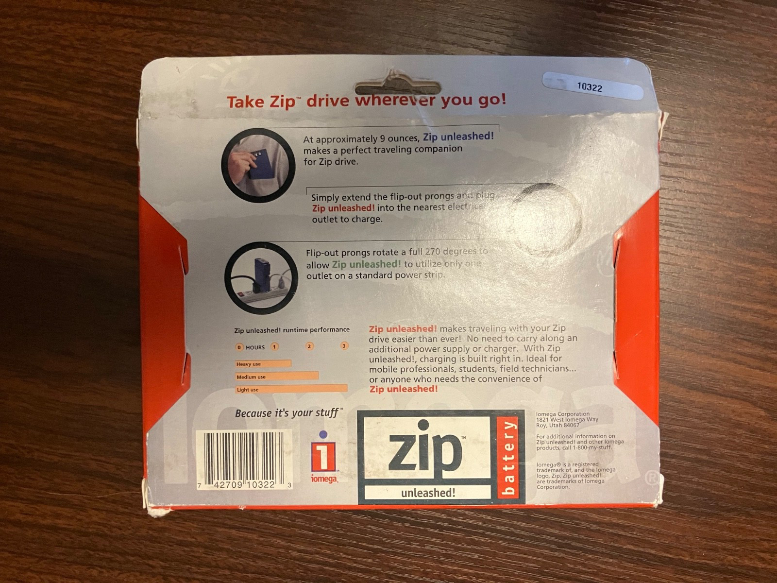 Iomega Zip Unleashed! Battery Pack Power Supply for Zip Disk Drives UNOPENED NIB