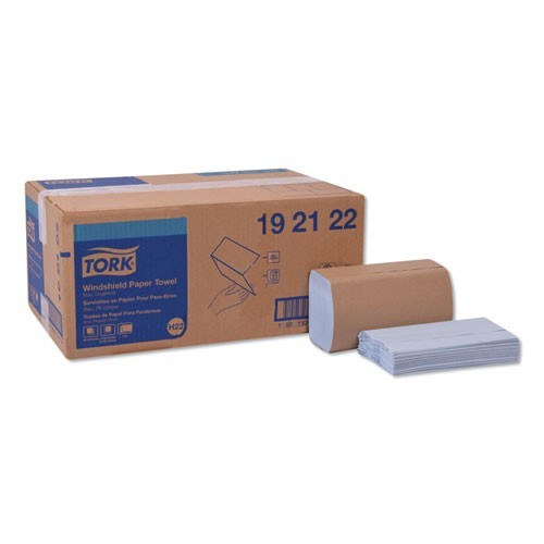 Tork Windshield Towel, 2-Ply, 9.13 x 10.25, Blue, 140/Pack, 16 Packs/Carton