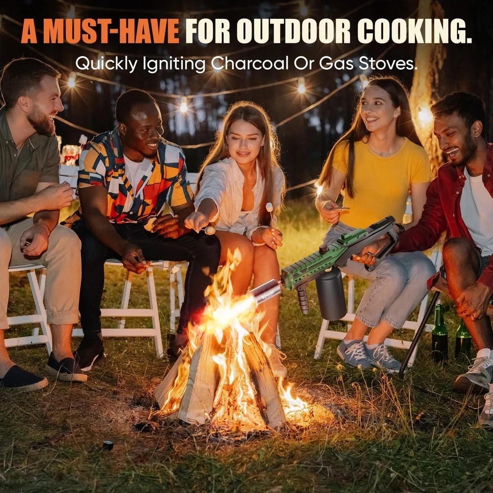 Adjustable Propane Torch Gun for BBQ, Searing, Welding Campfire