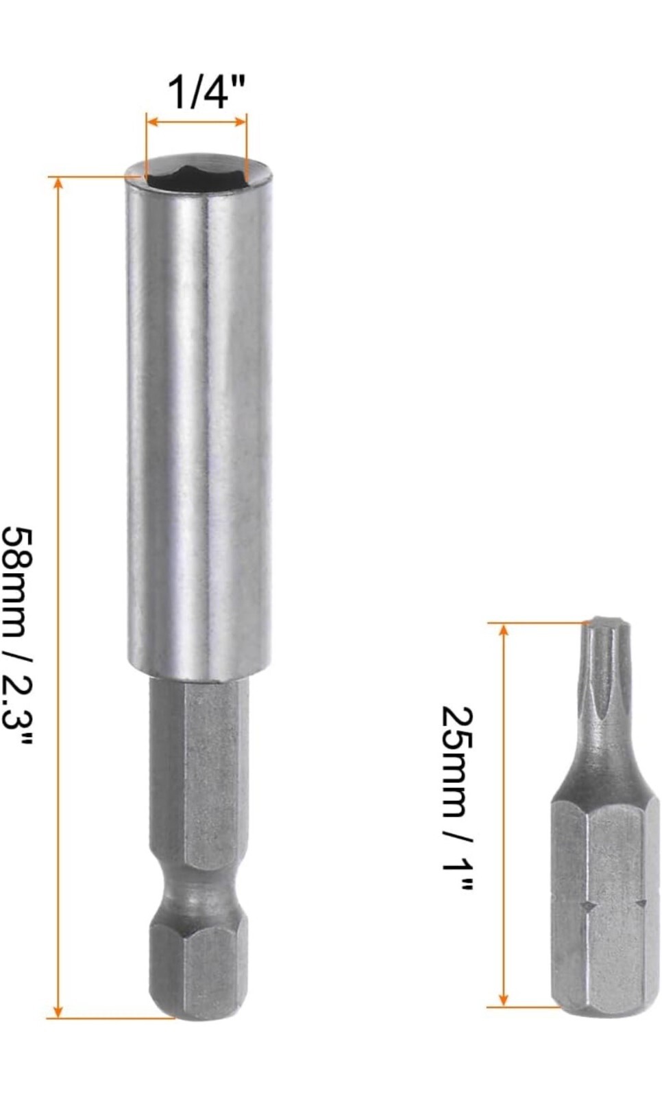 33pcs Screwdriver Bit Set Hex Head Drill Bit Collection with 1/4 Extender