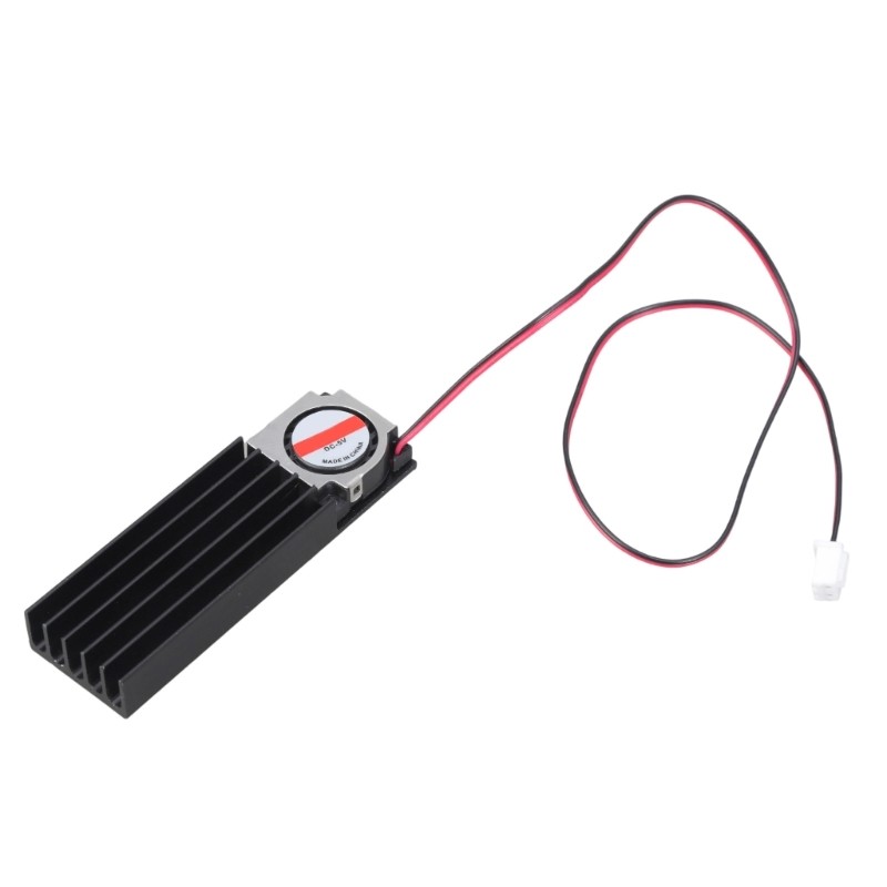 Two Cooling Fan Heat Sink Fan For 5V M.2 NVMe SSD Maintains Safe Temperature