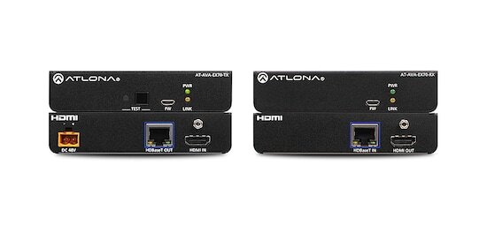 Atlona AT-AVA-EX70-KIT 4K/UHD HDMI/HDBaseT Extender (Transmitter/Receiver) New