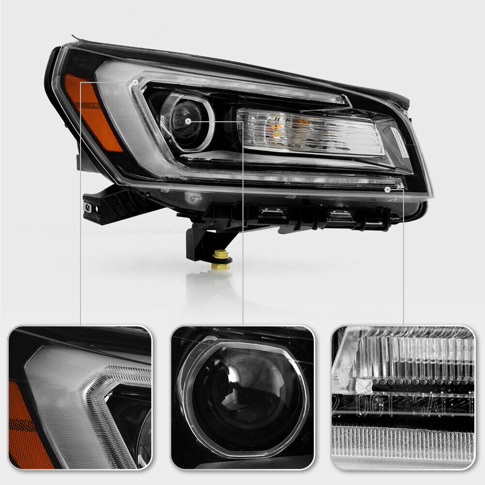 For 2013-2016 GMC Acadia Halogen LED Tube Projector Headlight Passenger Side RH