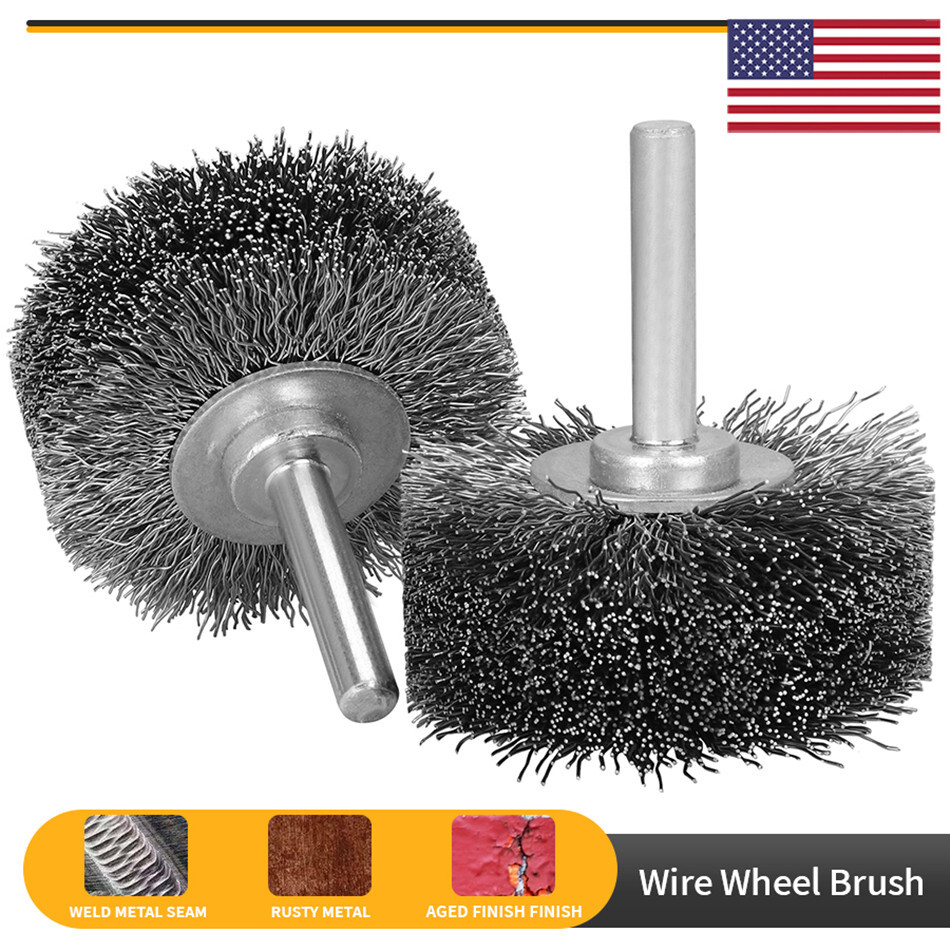 2" Stainless Steel Wire Wheel Brush for Die Grinder Drill Rotary Tool 1/4" Shank