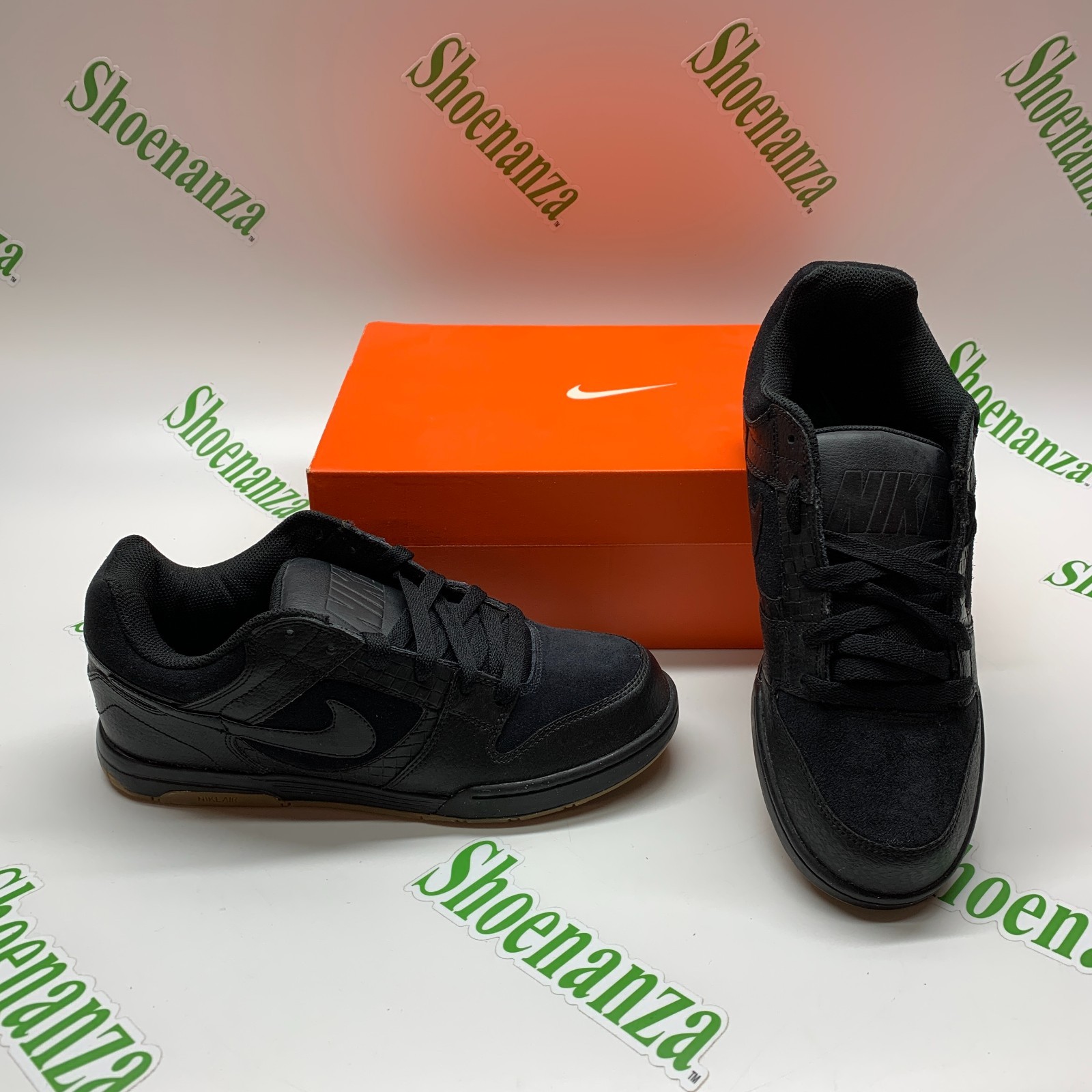 Nike Air Twilight 325253 004 Black Geometric Skateboard Sneakers Shoes Mens 8