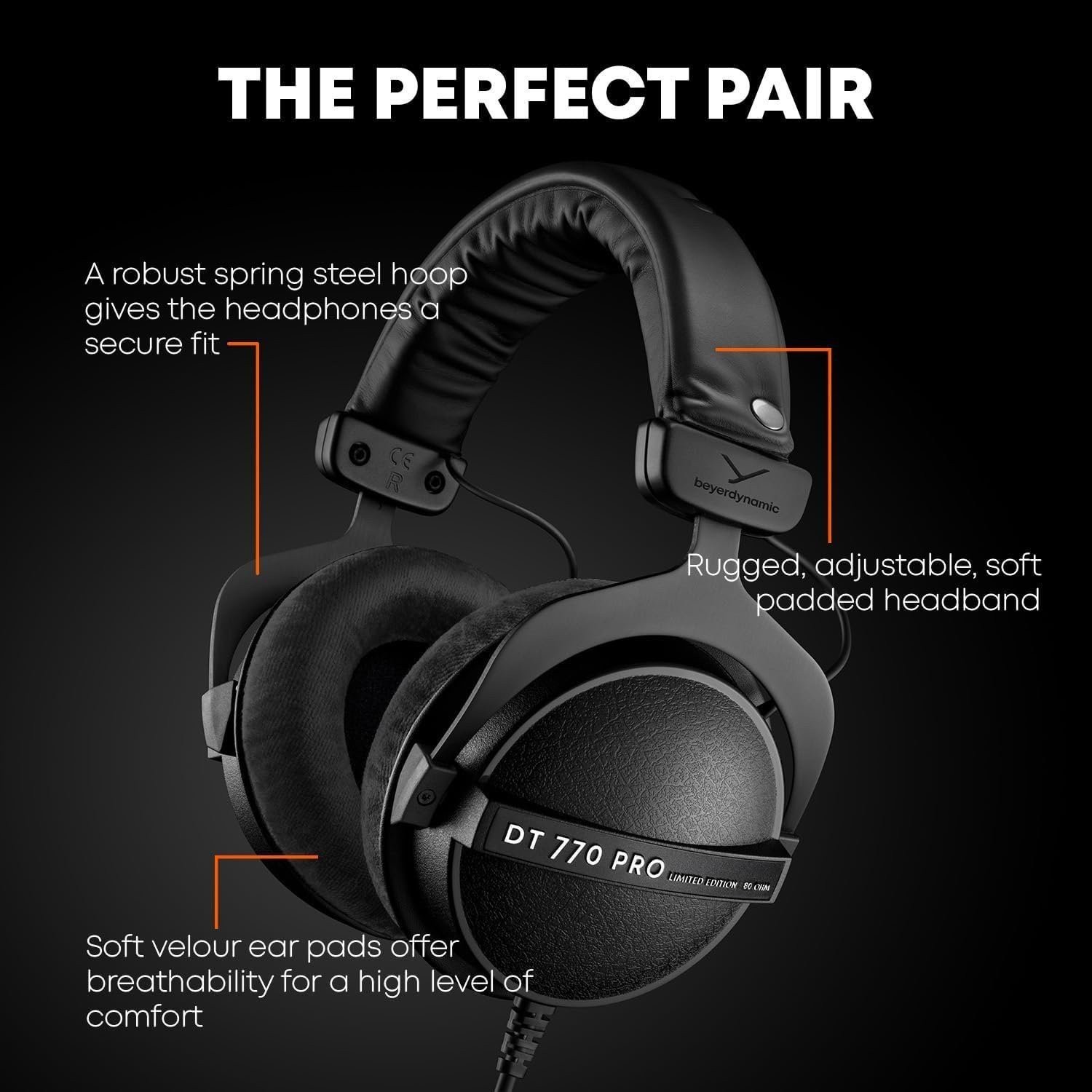 Beyerdynamic DT 770 Pro Legendary Reference Headphones for Control Open Box
