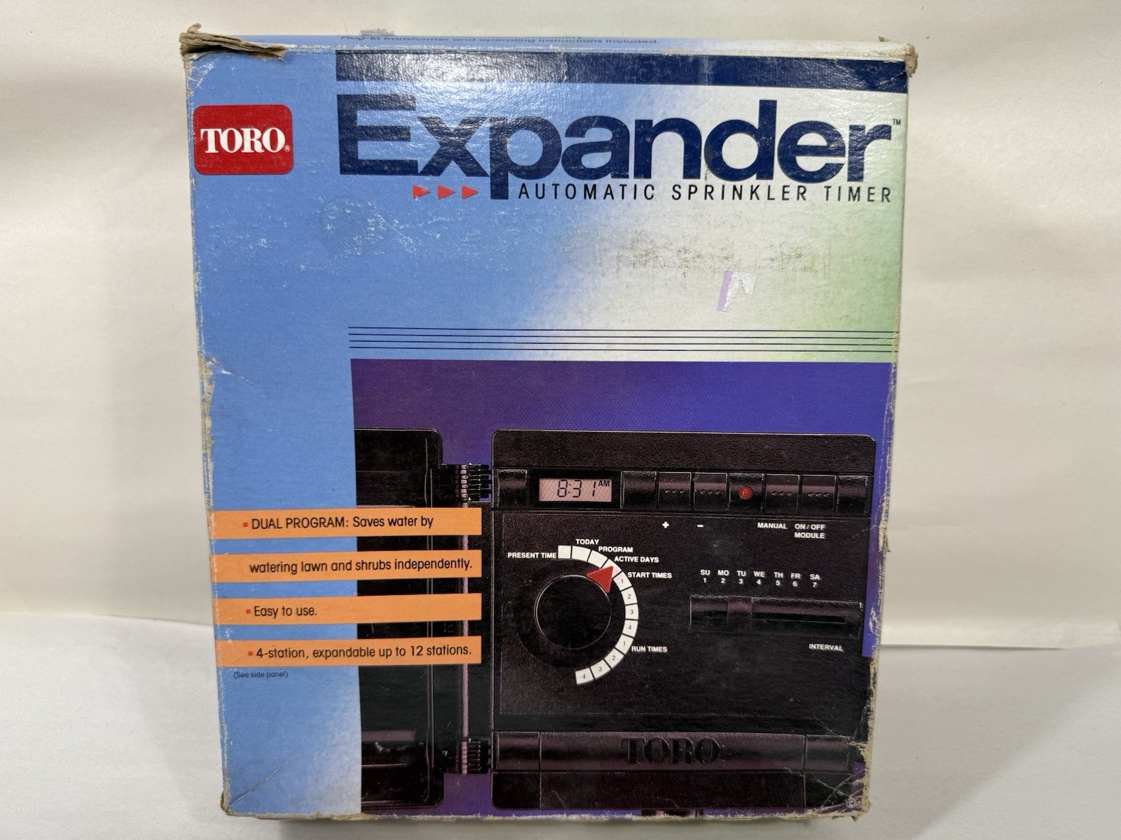 Toro Expander Automatic Sprinkler Timer 4 Station Dual Program NOS