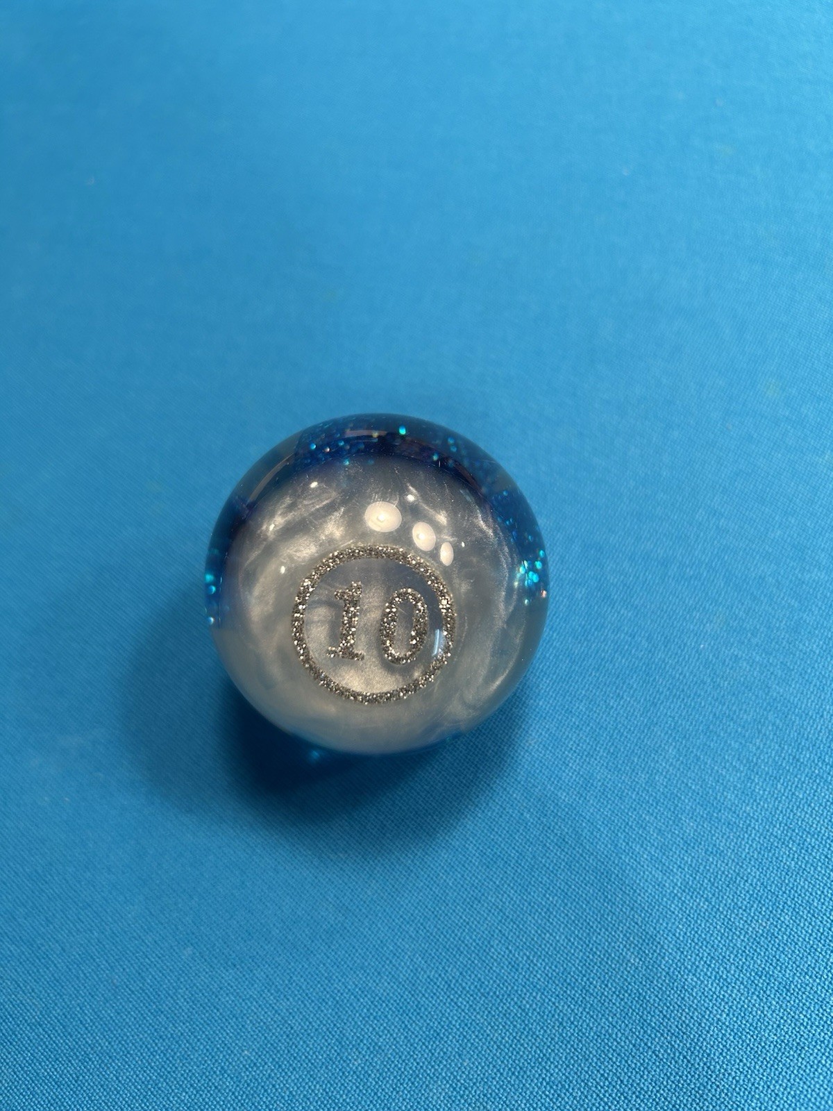 RARE! Vigma Shangra La BEAUTIFUL Glitter Individual Pool Ball 10 Ball