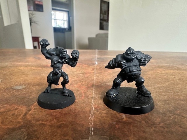 Two Games Workshop OOP Blood Bowl Miniatures for Chaos/Nurgle Teams