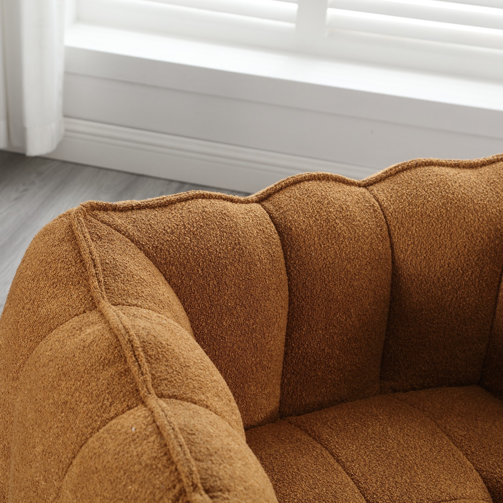Large Bean Bag Chair with Ottoman, Memory Foam, Comfortable Lazy Sofa