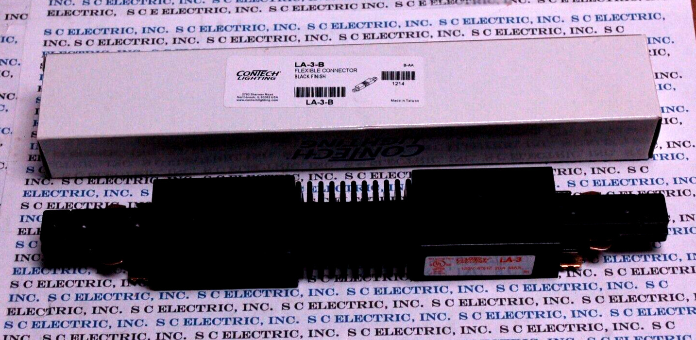 CONTECH LIGHTING LA-3-B FLEXIBLE CONNECTOR BLACK