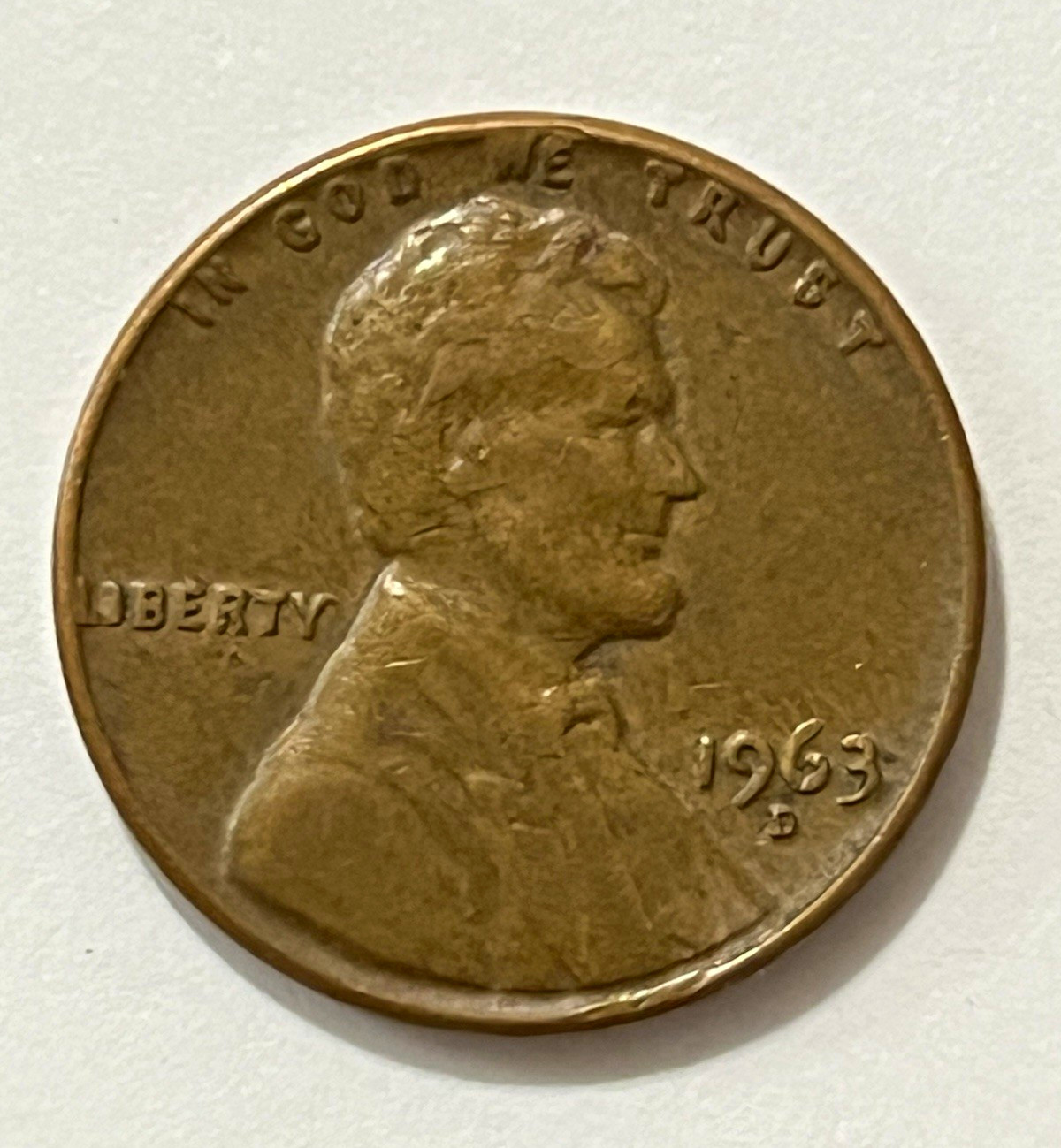 RARE 1963-D “we” “trust” “L” in Liberty is on the rim. Die Errors on Liberty