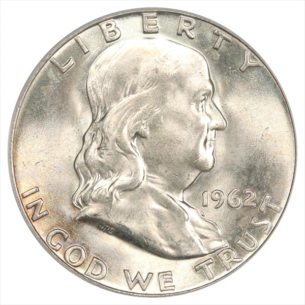 1962-D Franklin Half Dollar PCGS MS65FBL Series Slab