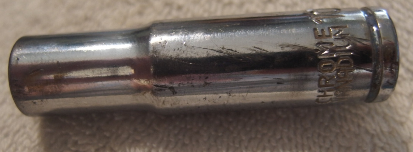 10 mm chrome vanadium deep 6 pt 3/8" dr socket,VTG tool,10mm