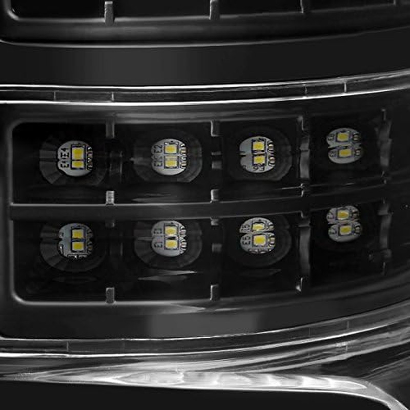 Black LED Headlights & Taillights Pair Set for 2004-2008 Ford F-150 Styleside