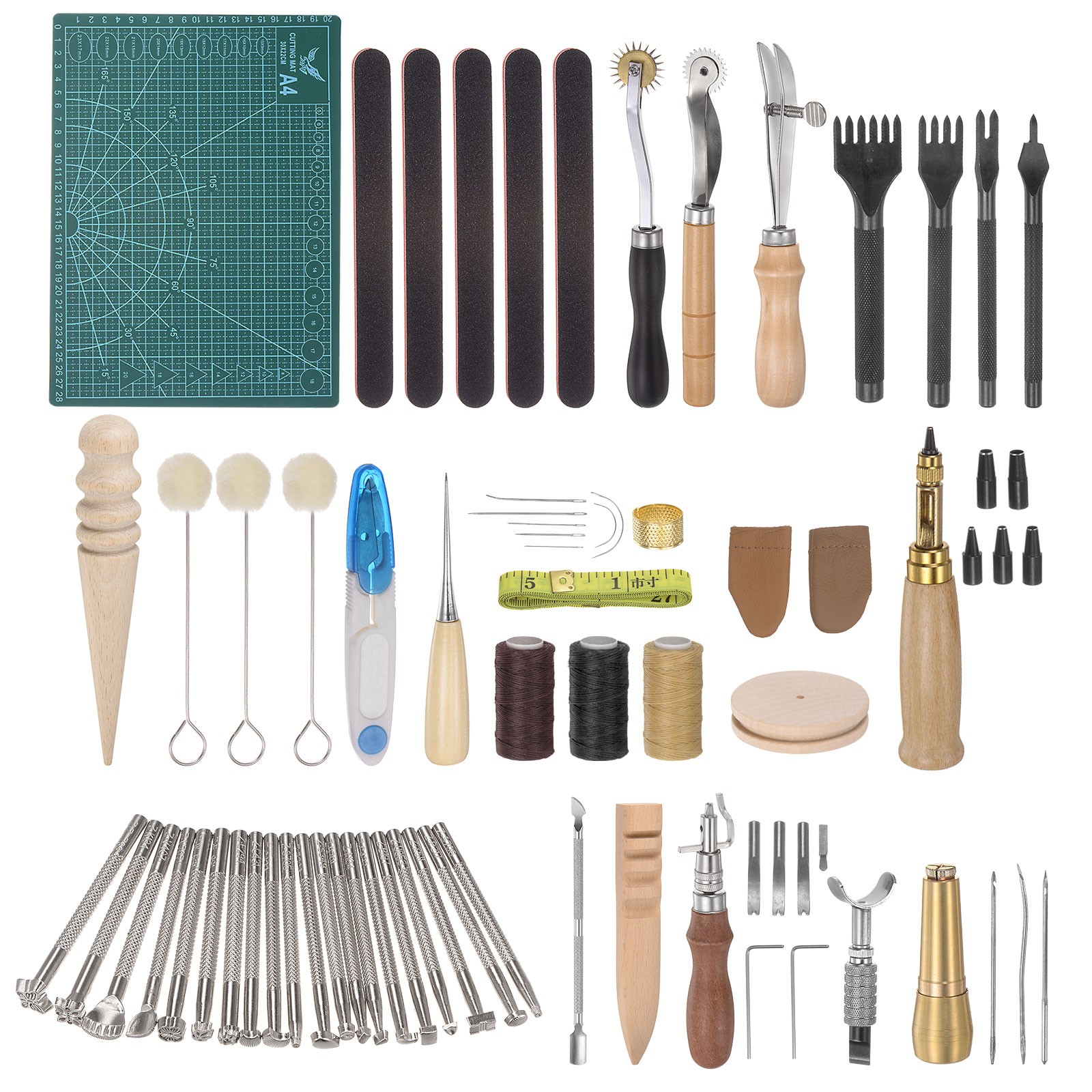 50pcs Leather Tools Hand Stitching Leather Working Tools