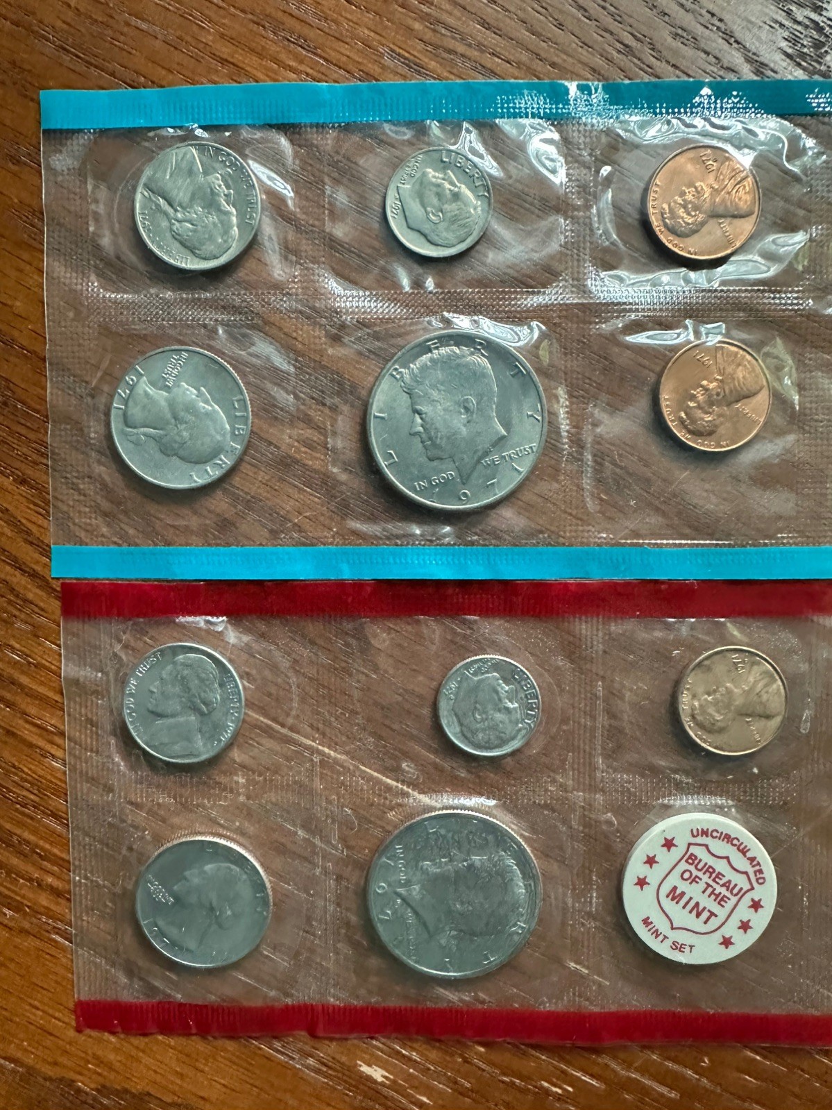 1971 U.S. Mint Set Coins in Original Packaging